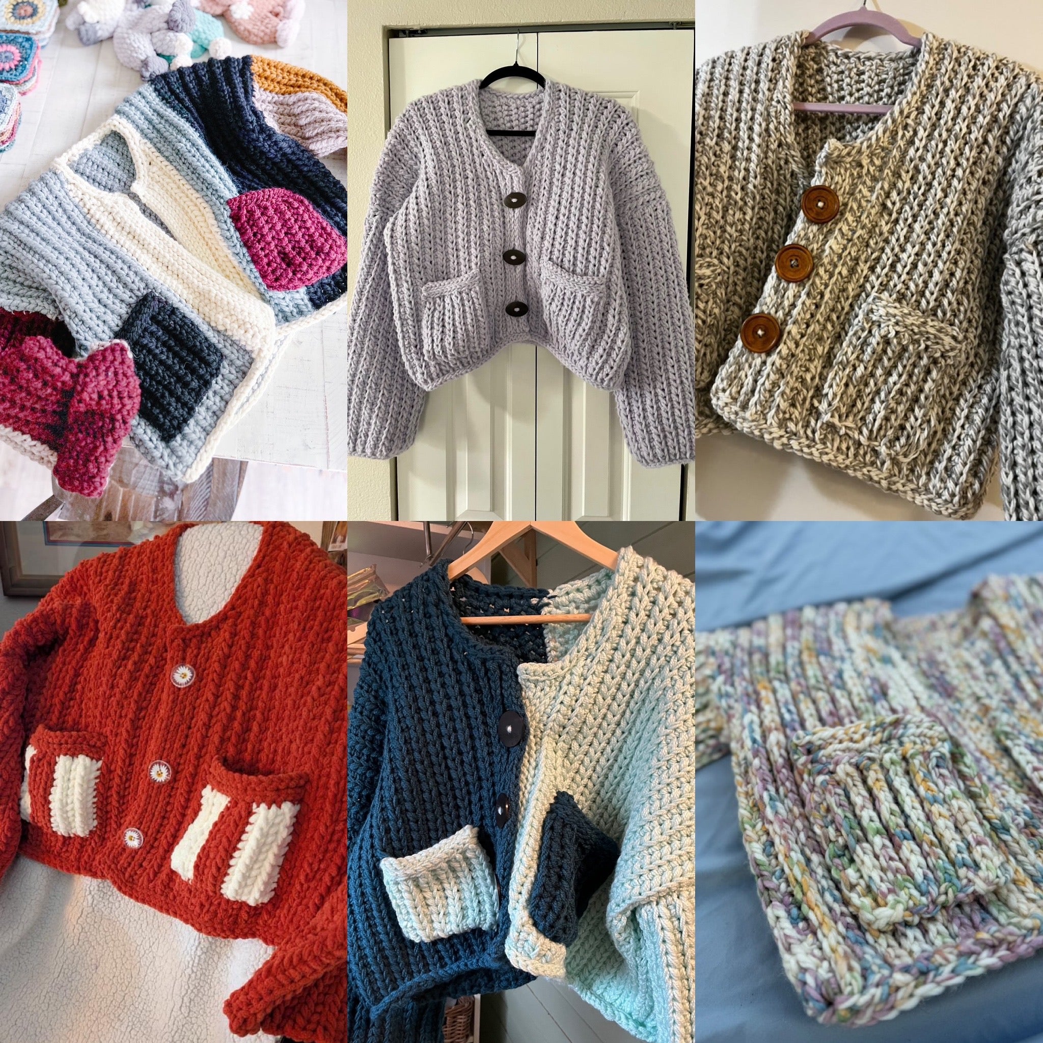 Chunky Cardigan Crochet Pattern