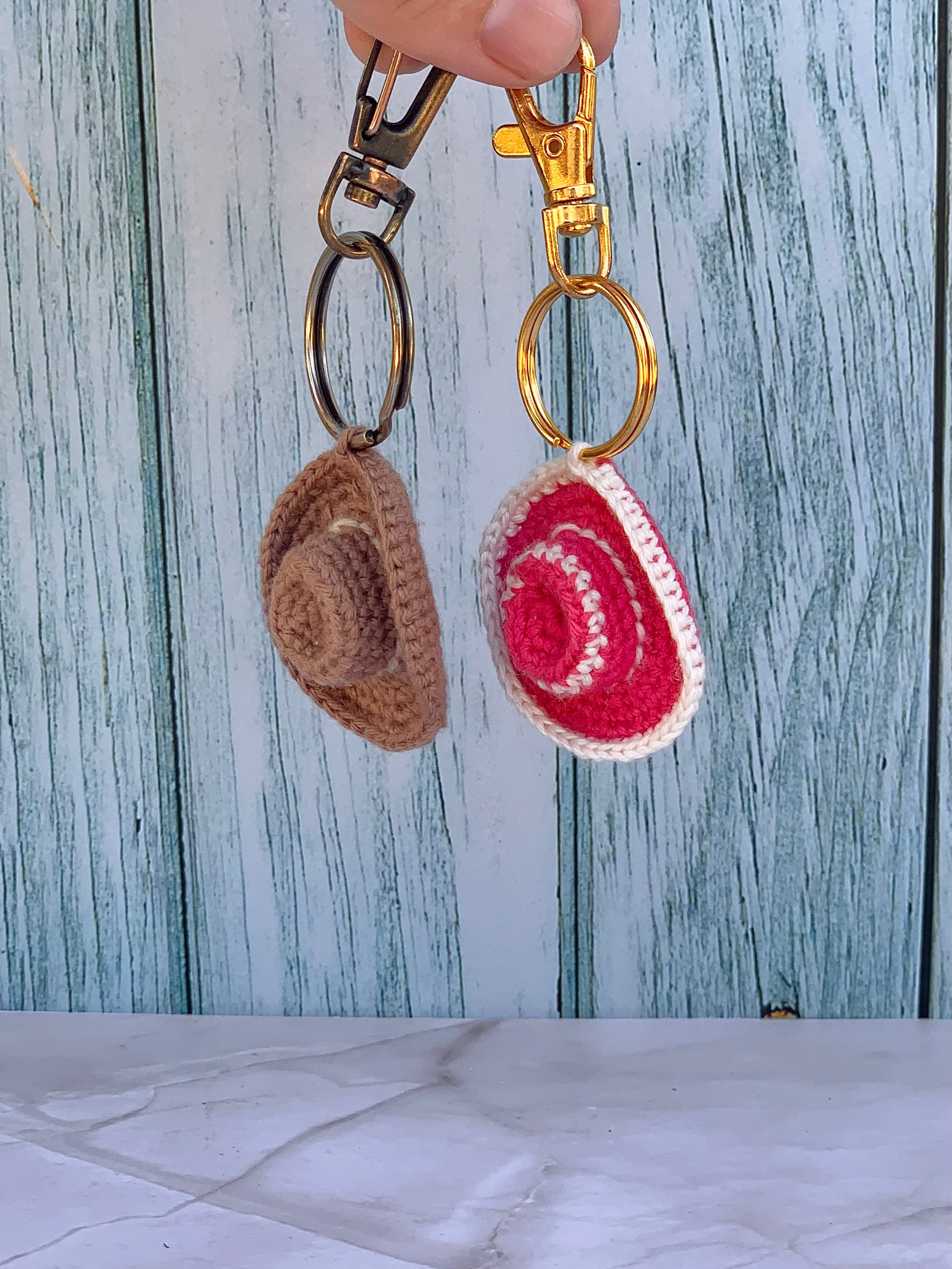 Cowboy Hat Keychain Crochet Pattern