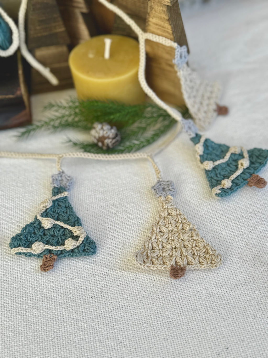 Christmas Tree Garland Crochet Pattern
