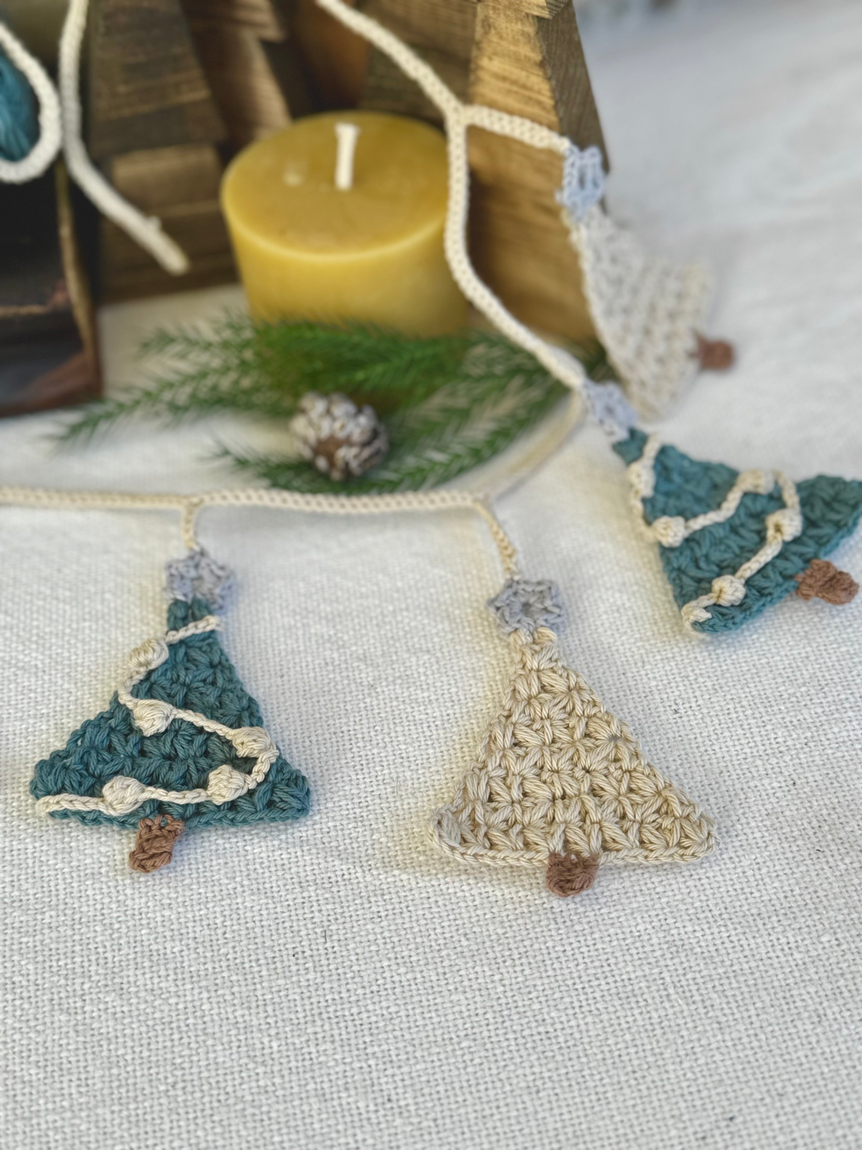Christmas Tree Garland Crochet Pattern