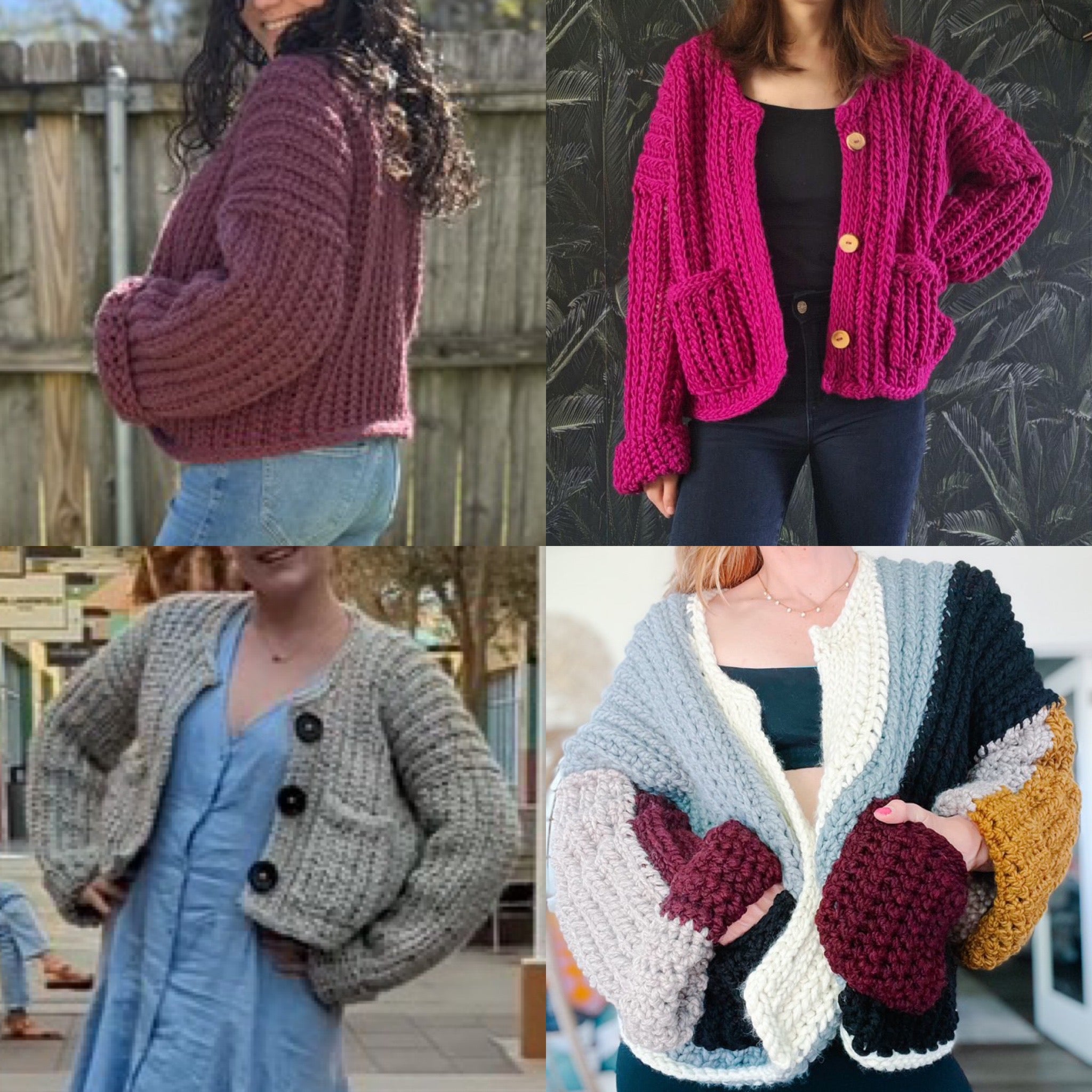 Chunky Cardigan Crochet Pattern