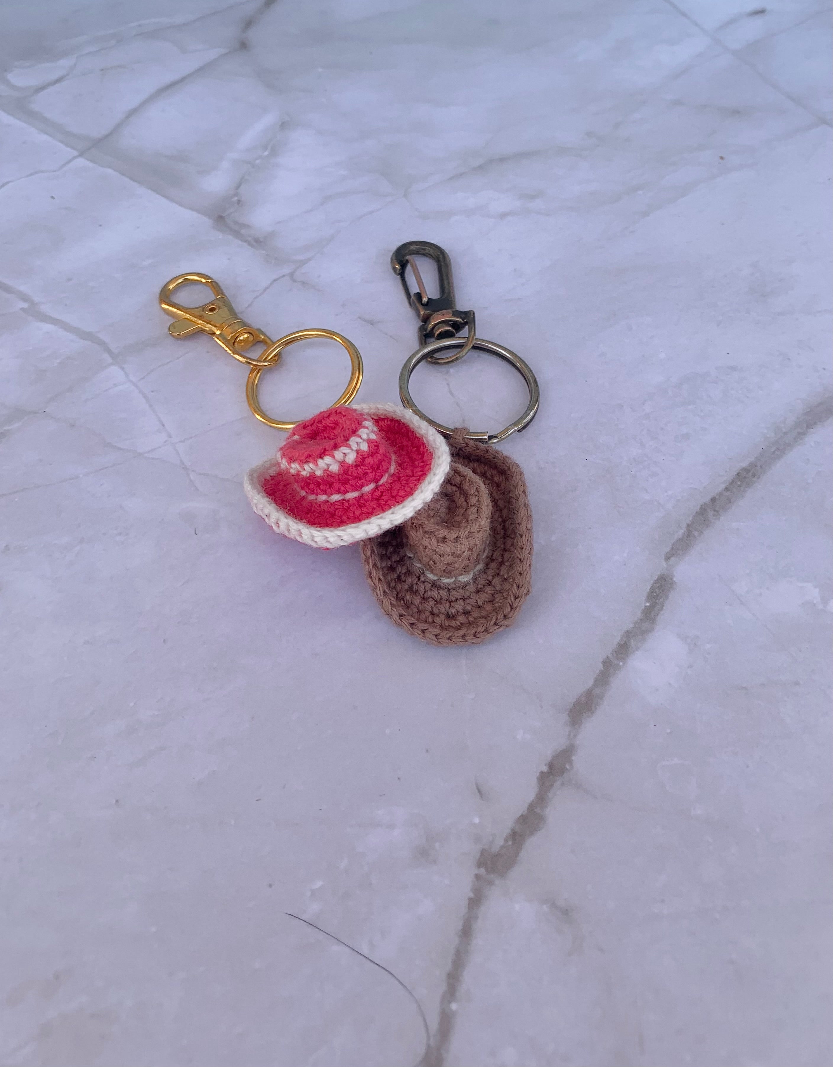 Cowboy Hat Keychain Crochet Pattern