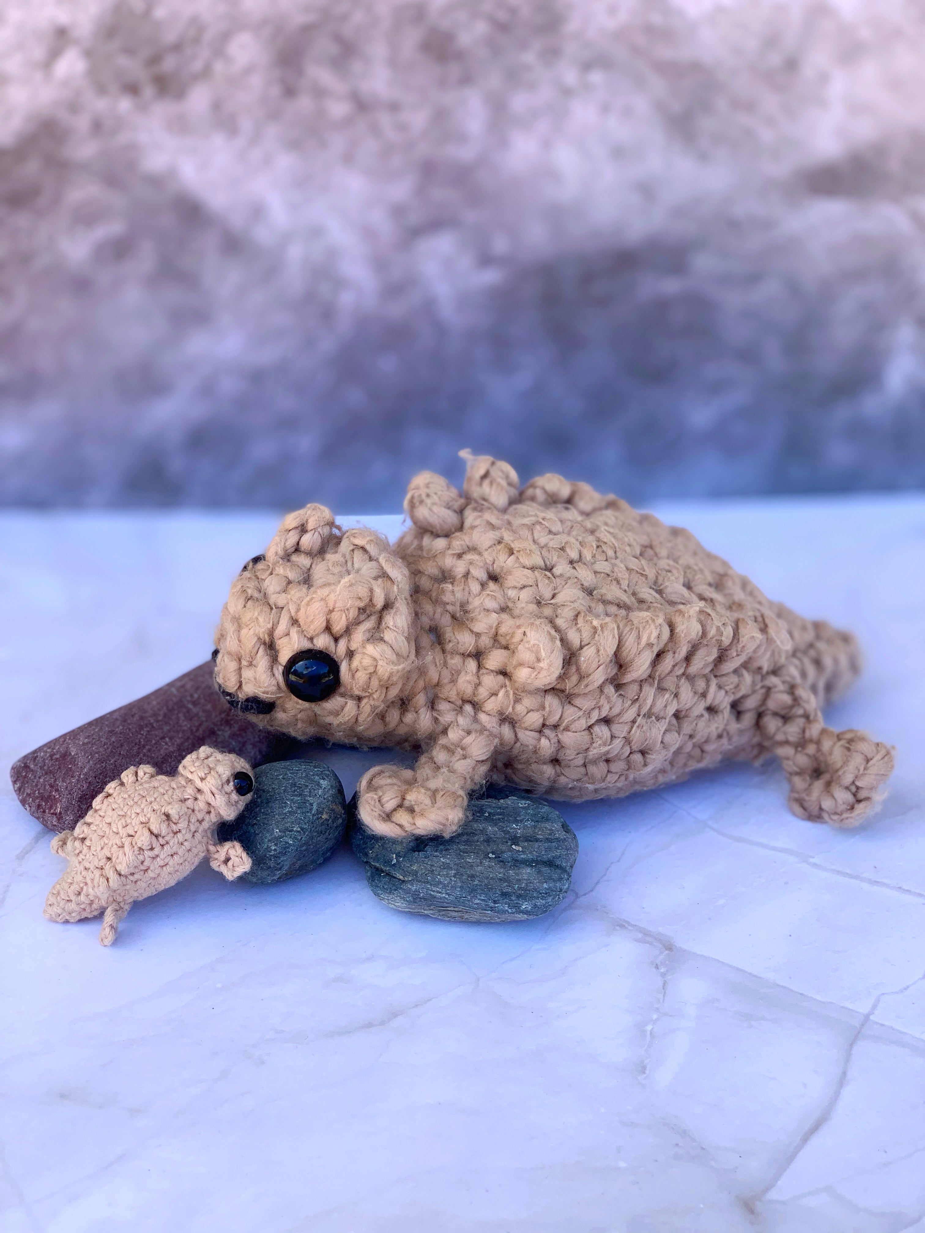 Horned Toad No-Sew Crochet Pattern