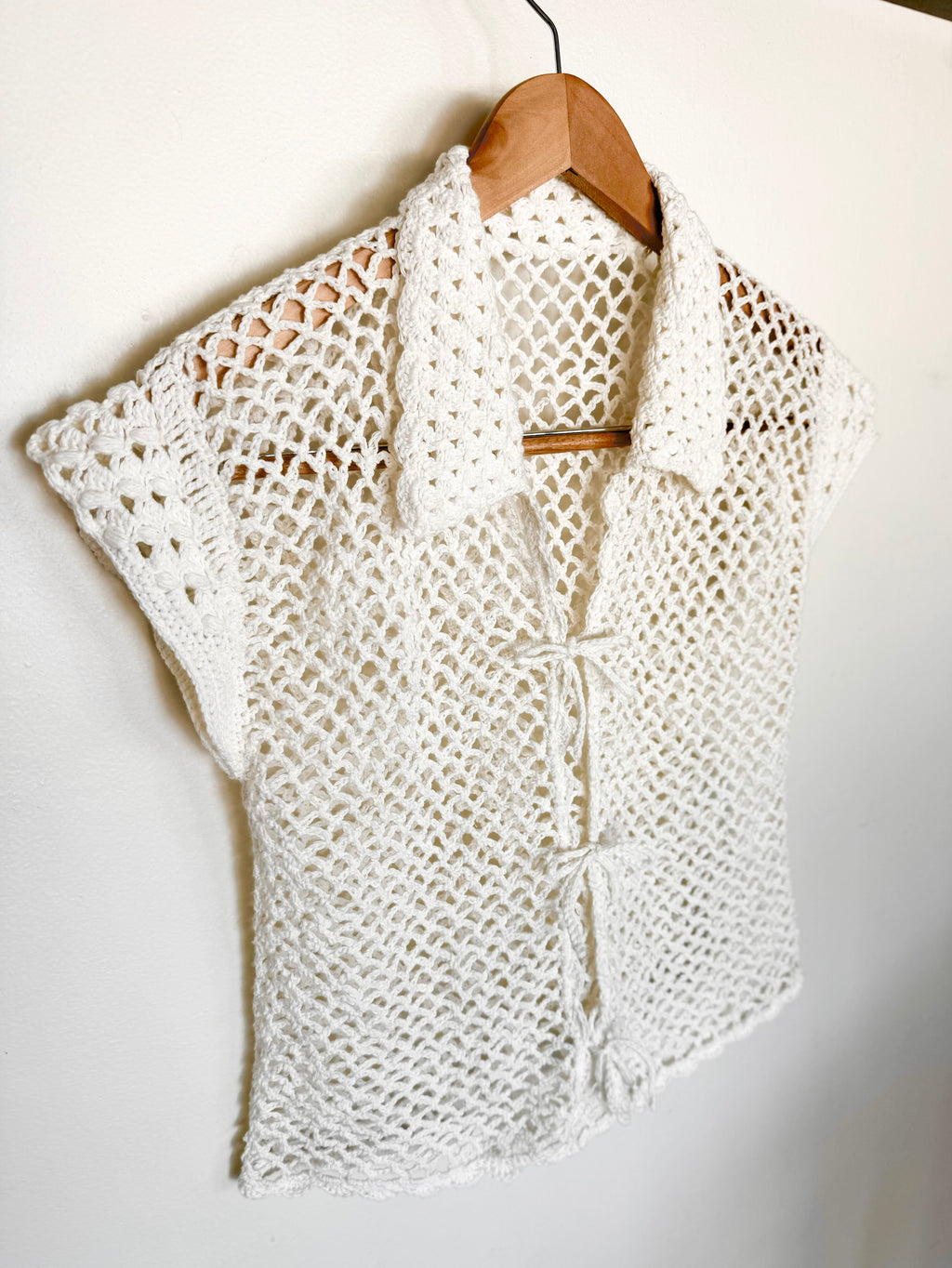 Mesh Tie Top Crochet Pattern