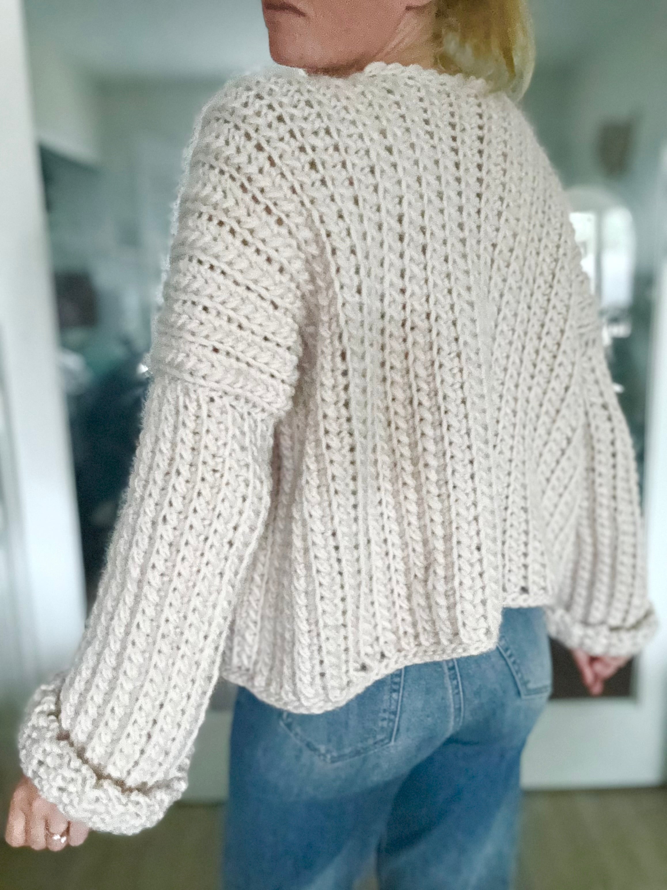 Chunky Cardigan Crochet Pattern