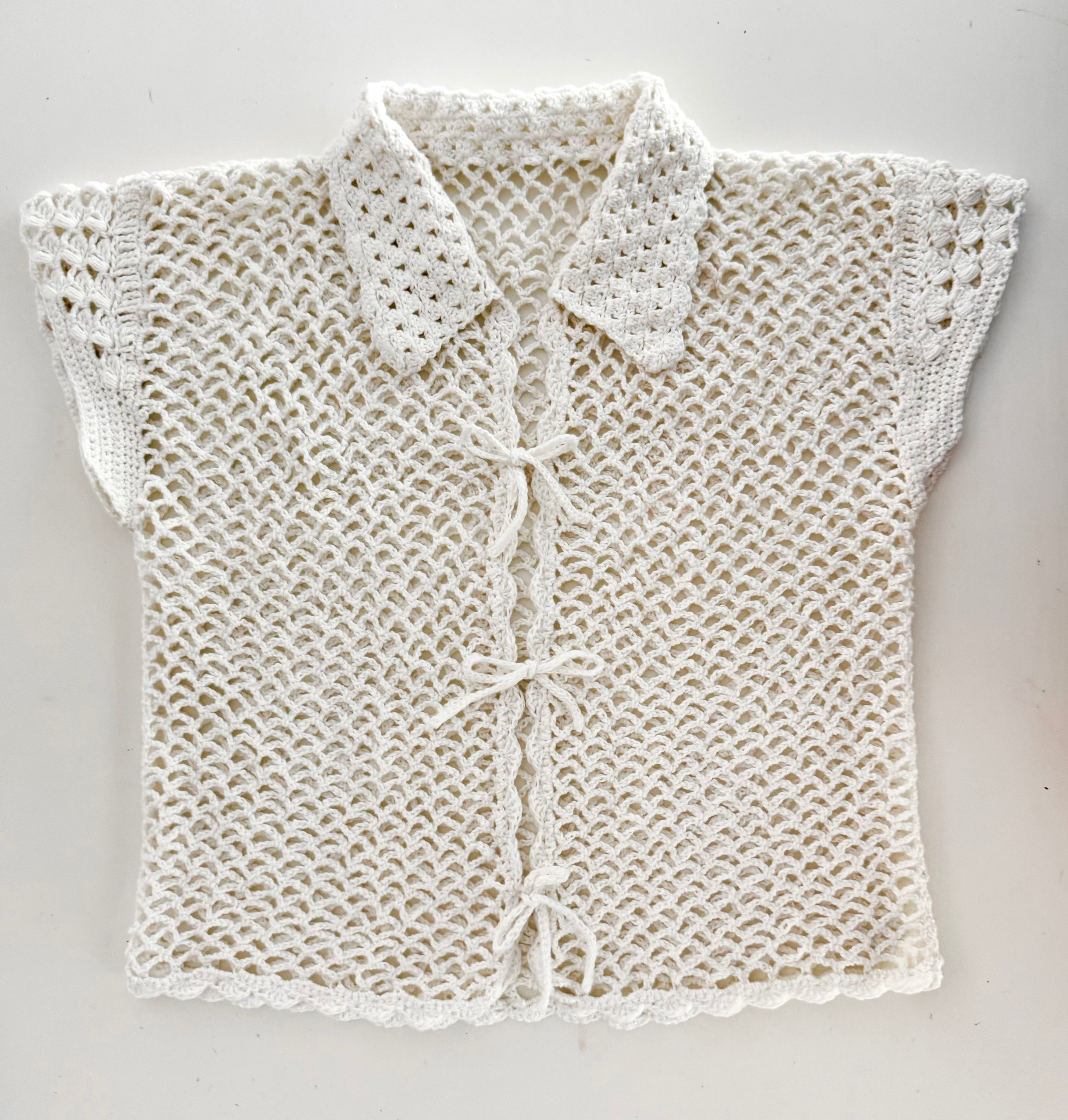 Mesh Tie Top Crochet Pattern