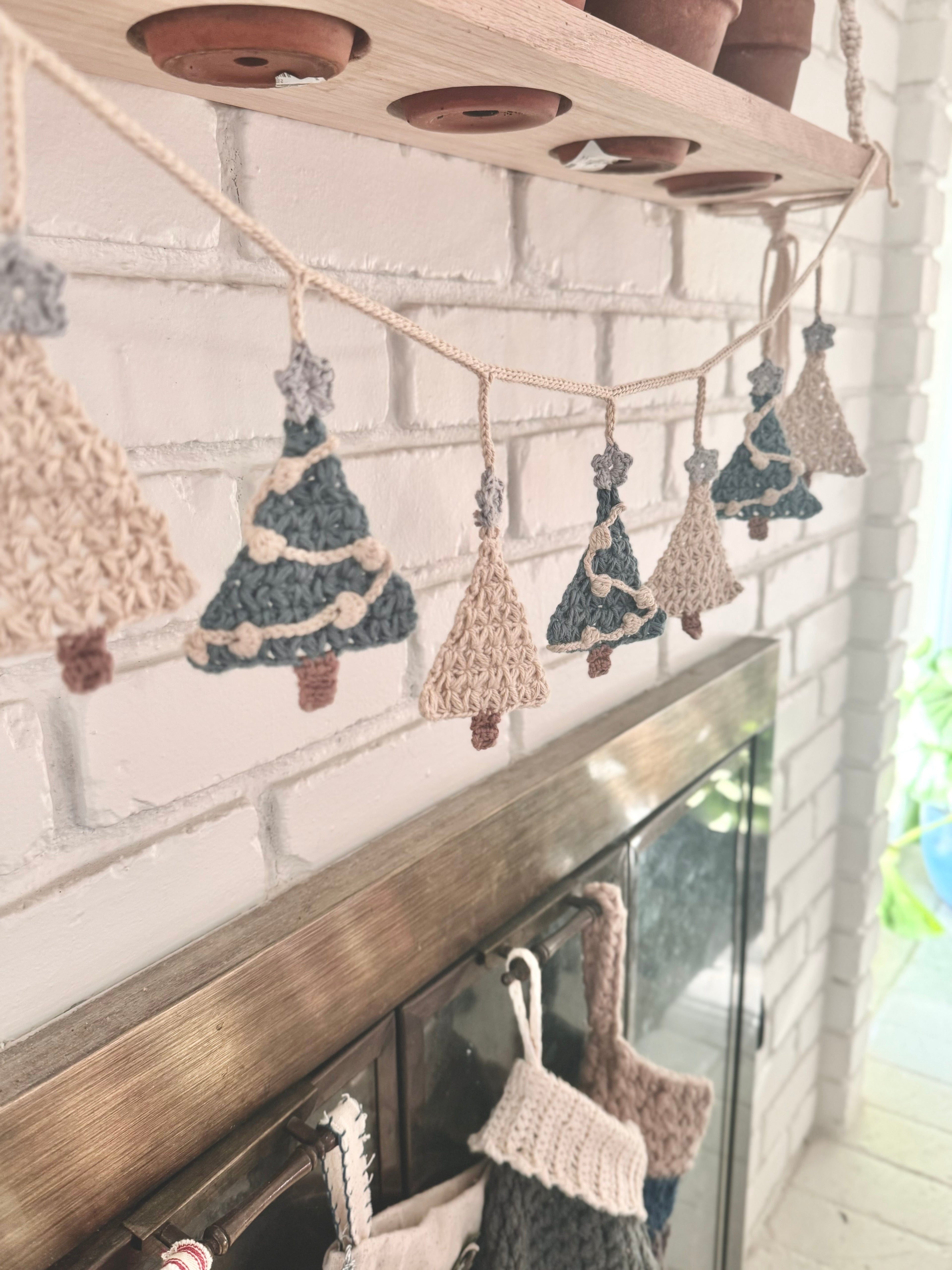 Christmas Tree Garland Crochet Pattern