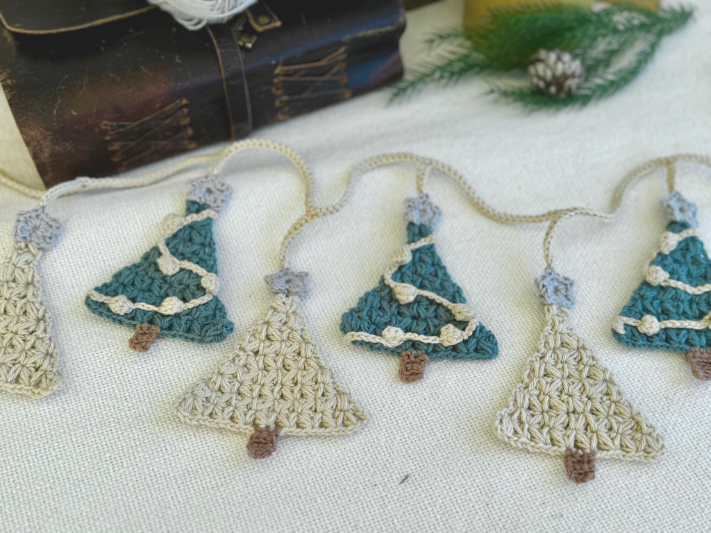 Christmas Tree Garland Crochet Pattern