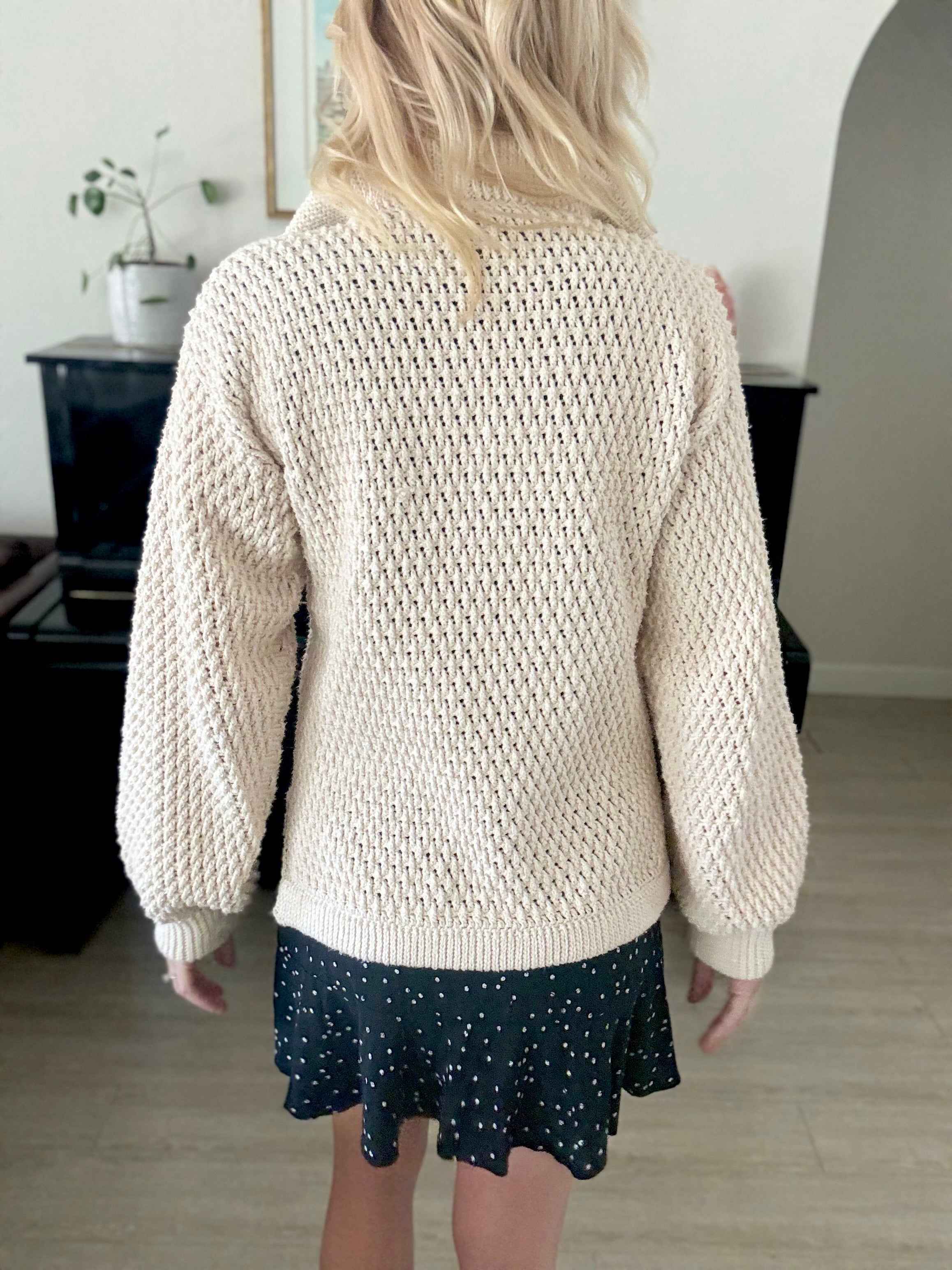 Quarter Zip Crochet Pattern