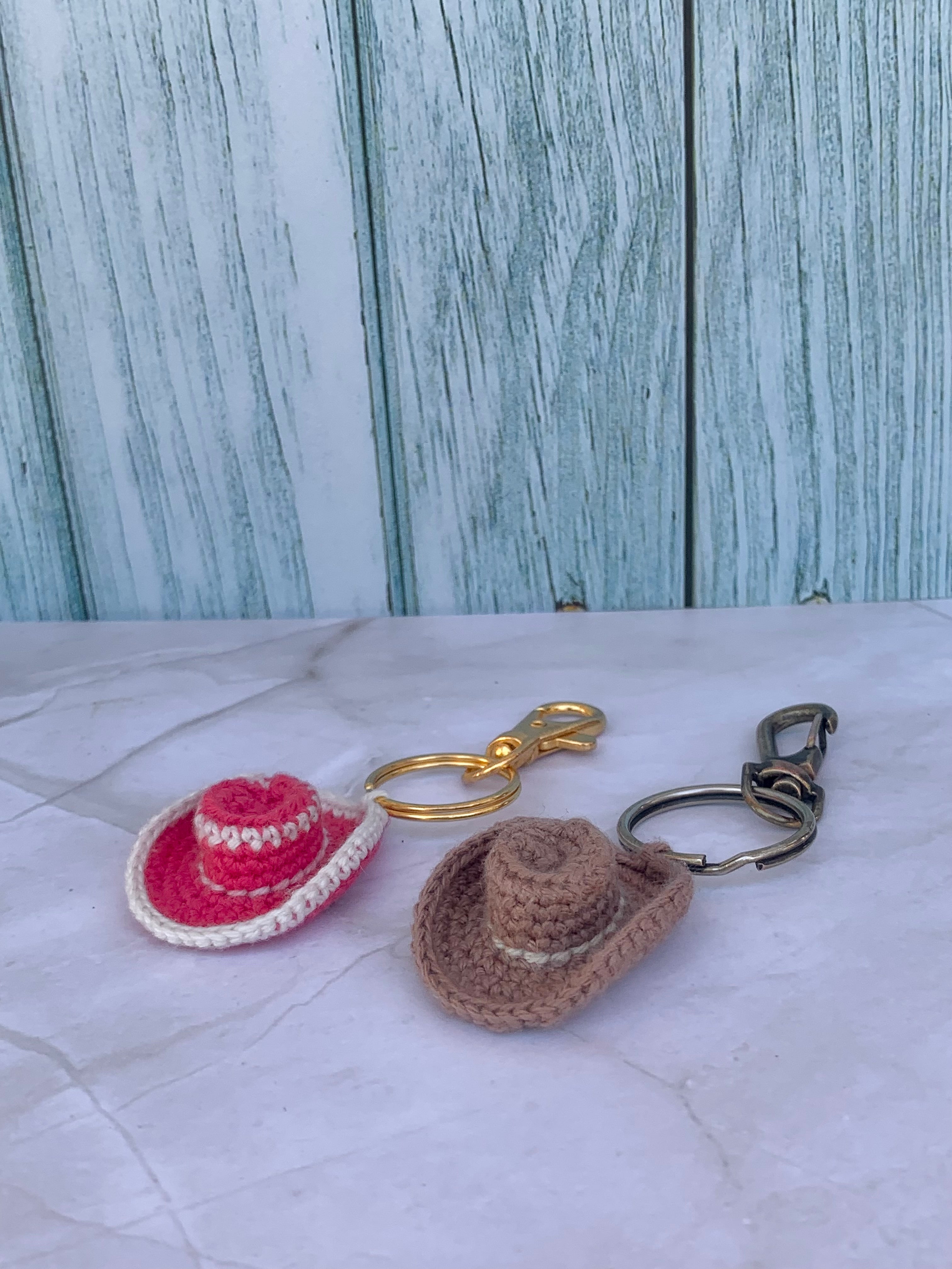 Cowboy Hat Keychain Crochet Pattern