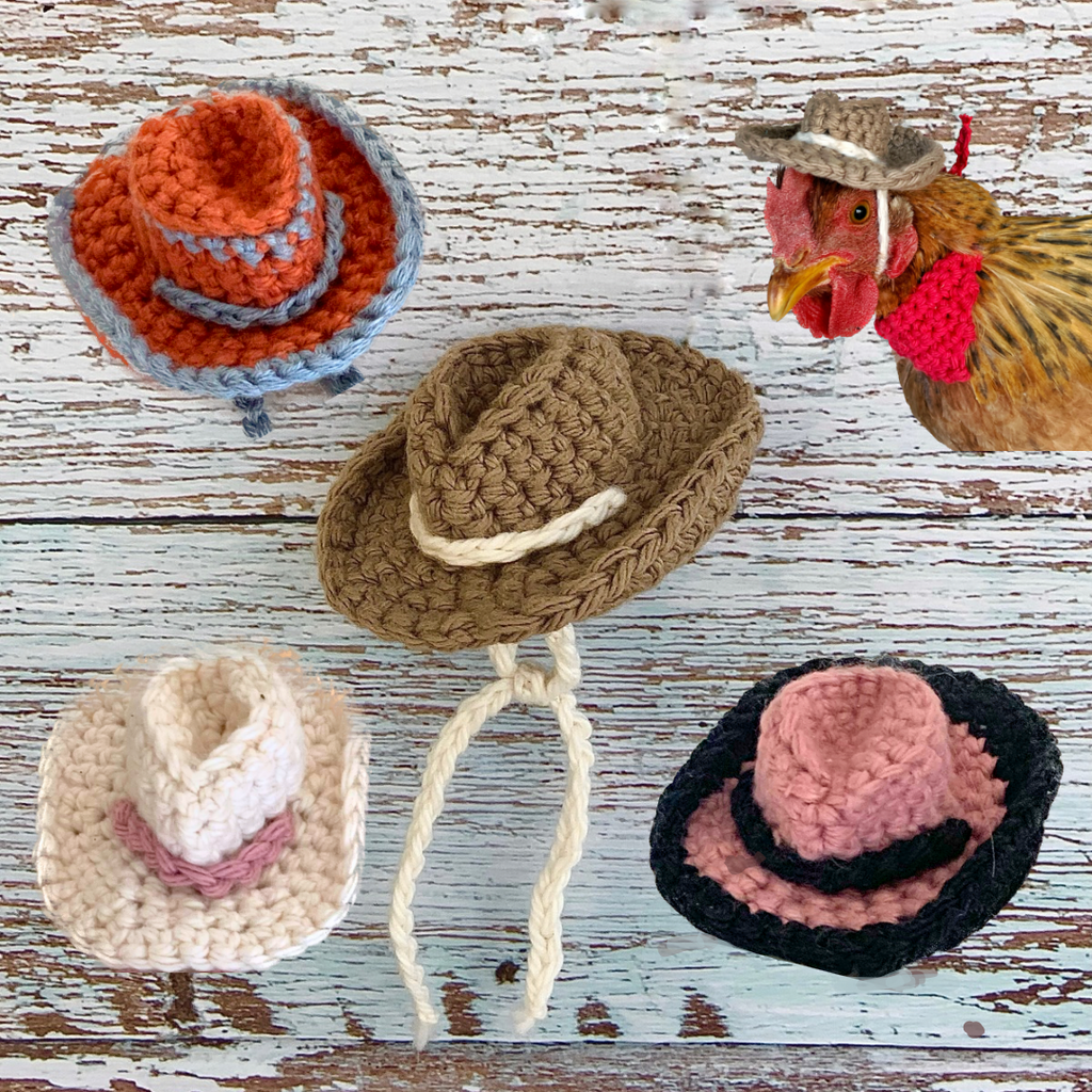 Chicken Hats Crochet Pattern