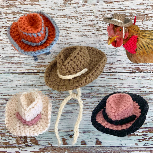 Chicken Hats Crochet Pattern