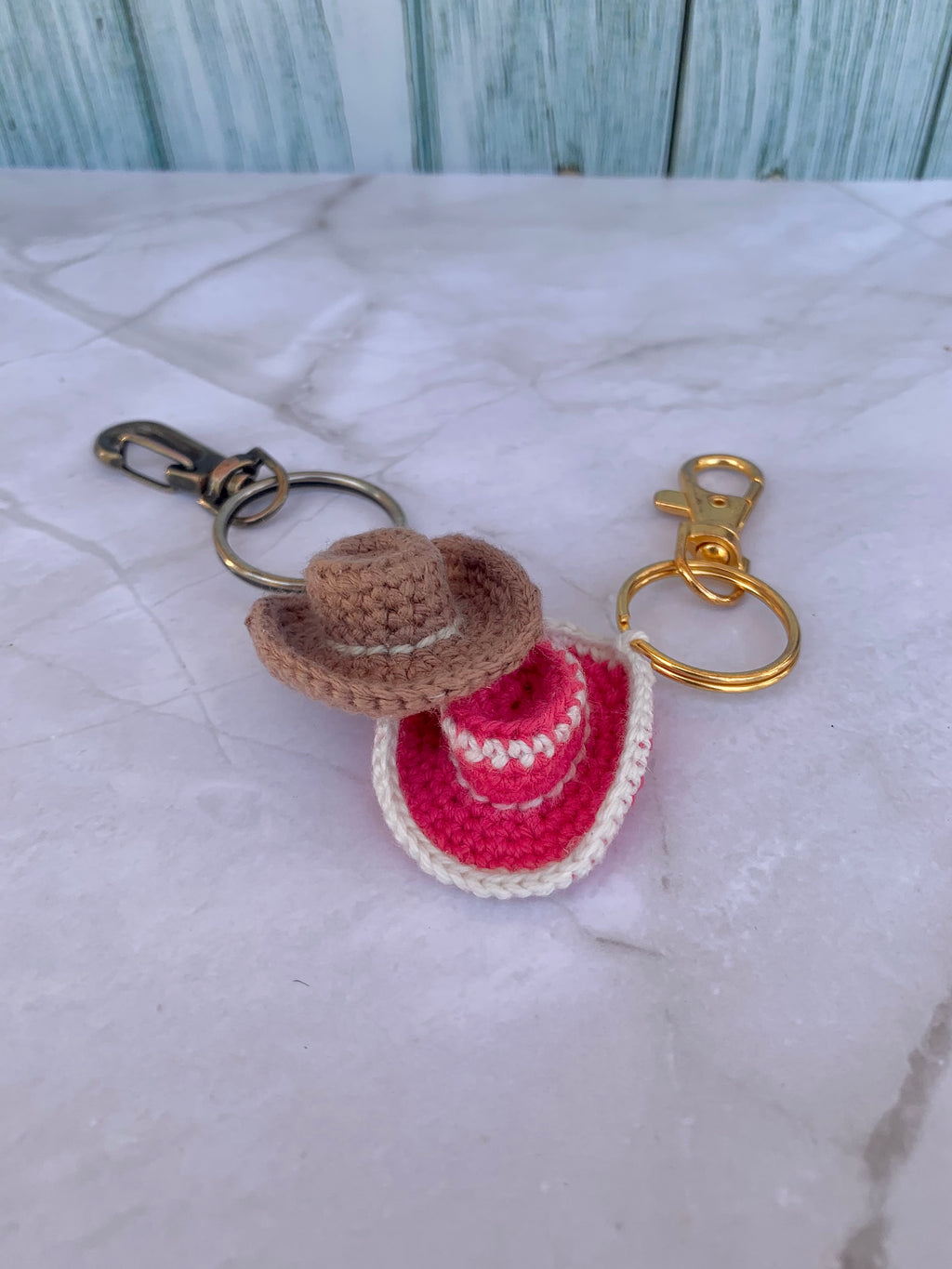 Cowboy Hat Keychain Crochet Pattern