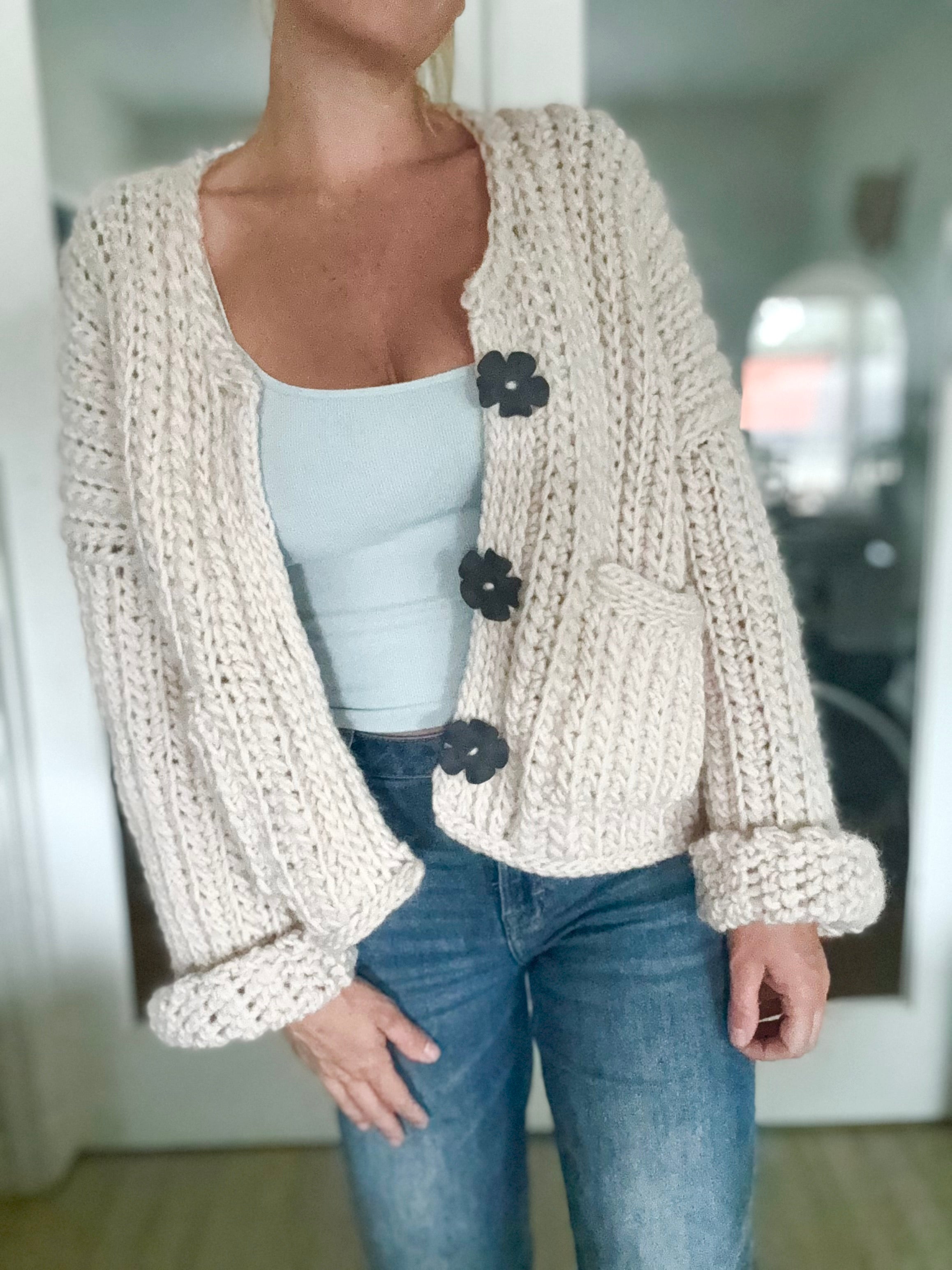 Chunky Cardigan Crochet Pattern